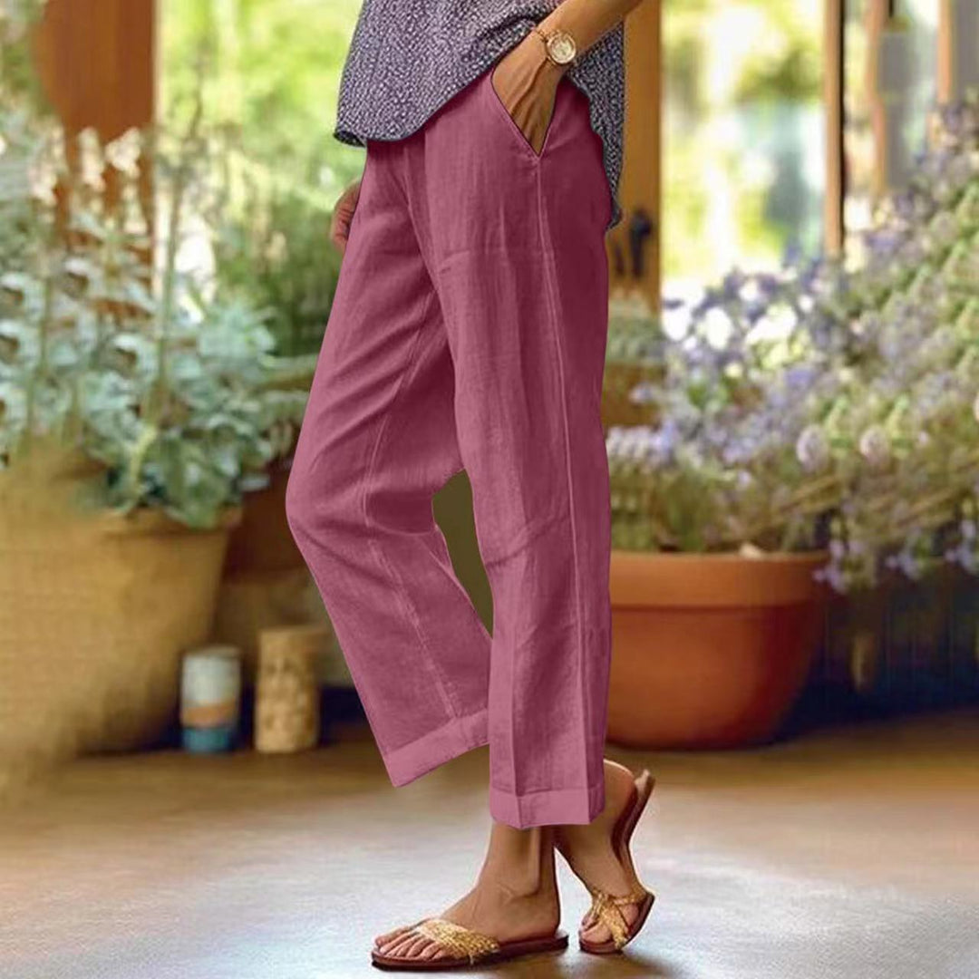 Beth Cotton-Linen Trousers