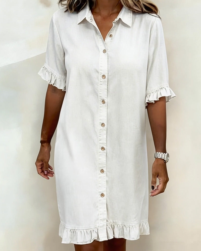 Solene Denim Shirt Dress