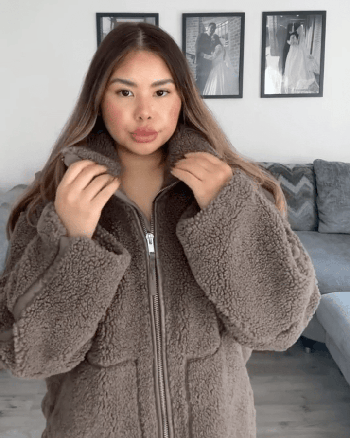Elsie | Teddy Fleece Zip Jacket