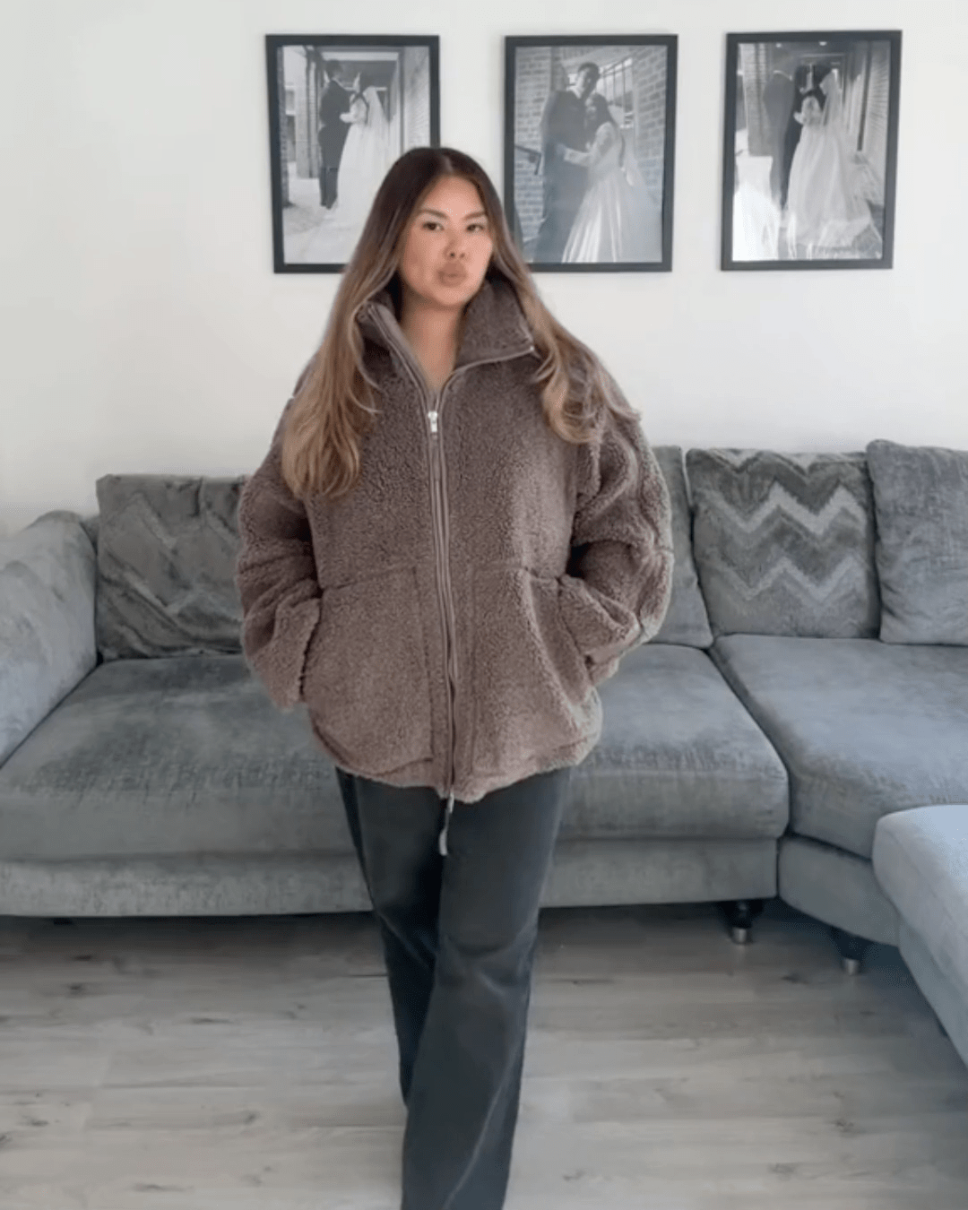 Elsie | Teddy Fleece Zip Jacket