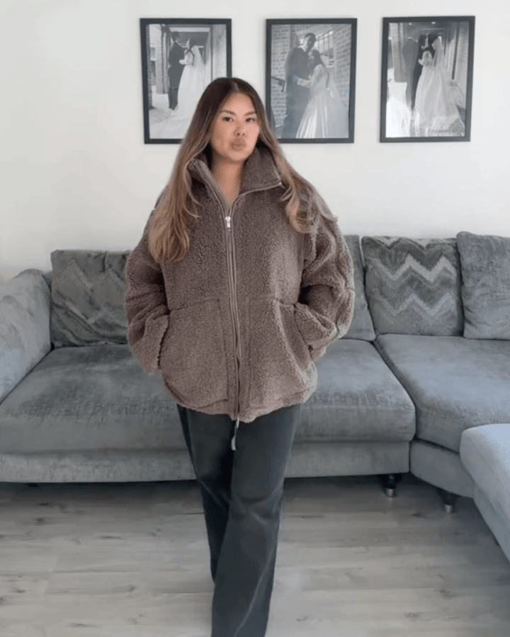 Elsie | Teddy Fleece Zip Jacket