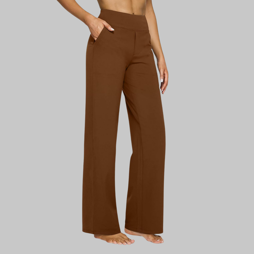 Klara Stretch Pants - Dark Brown