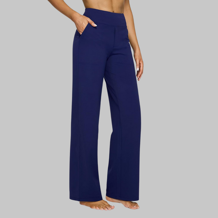 Klara Stretch Pants - Navy Blue
