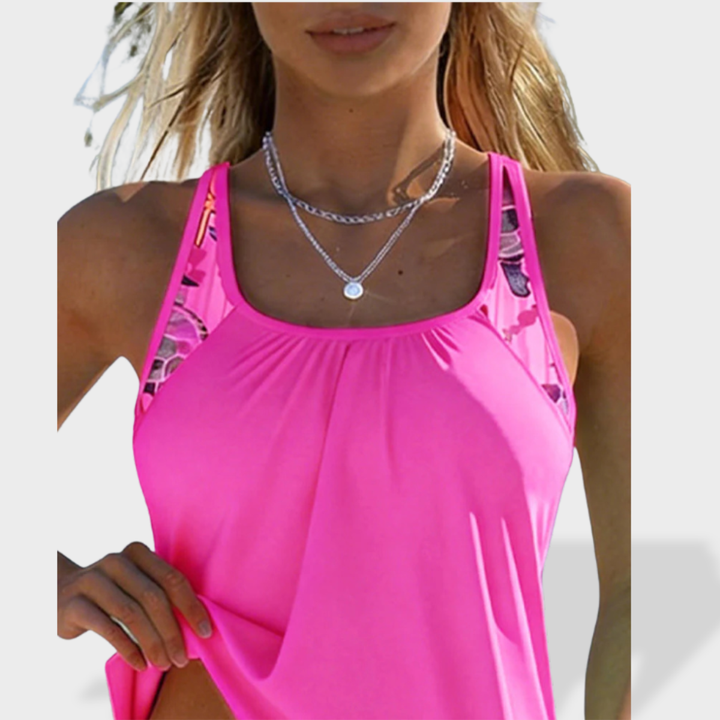 Penelope Elegant Tankini Set with Tummy Coverage