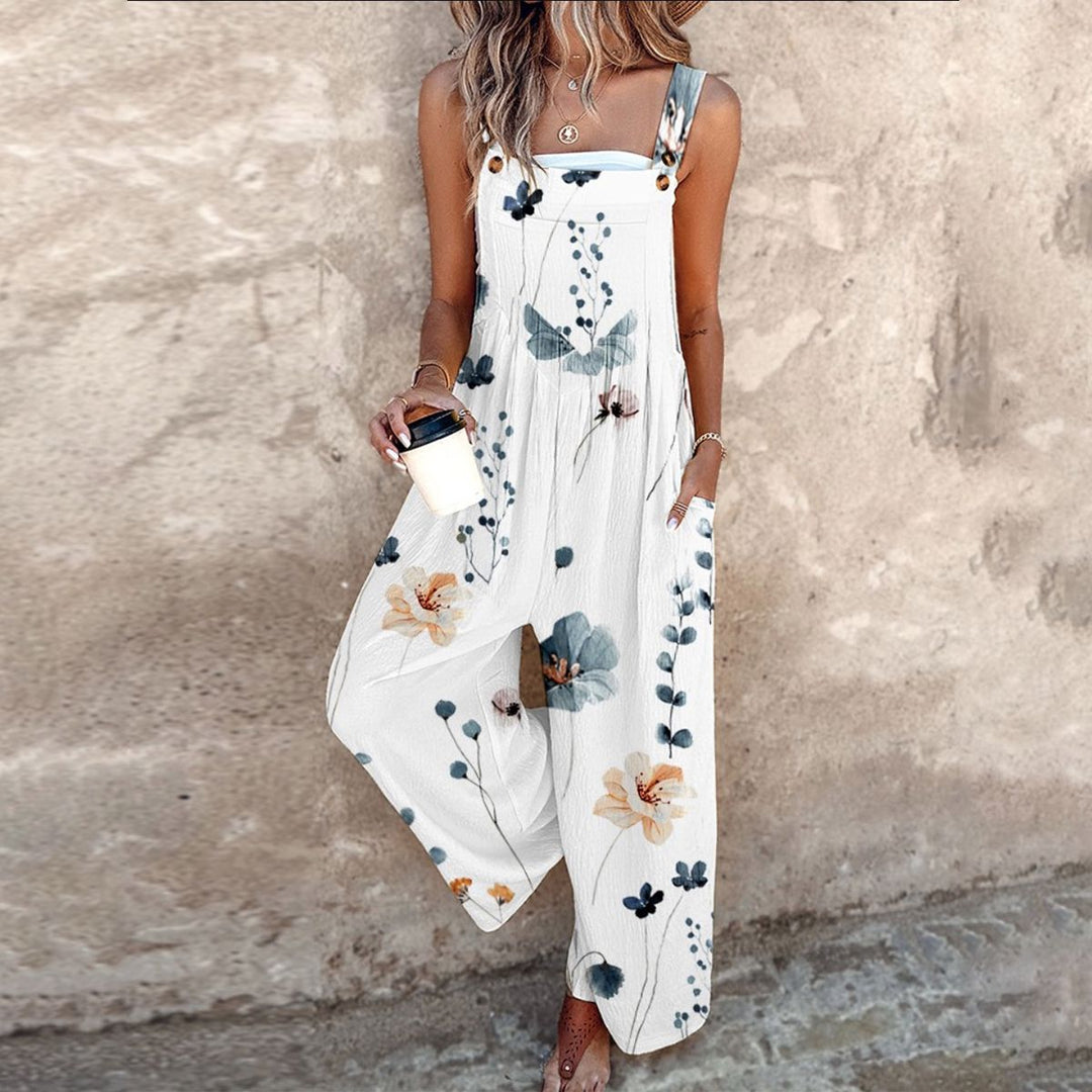 Yvette Bohemian Floral Contrast Jumpsuit