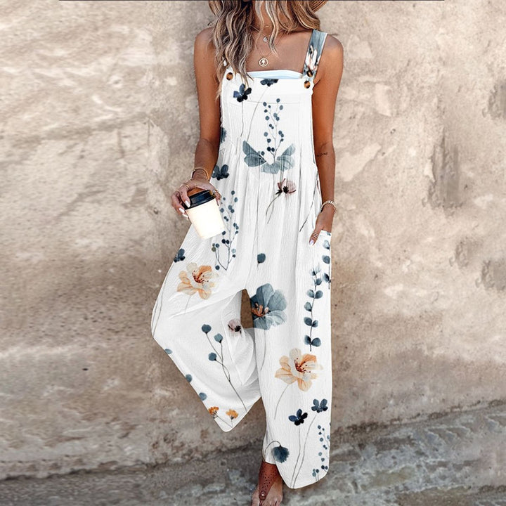 Yvette Bohemian Floral Contrast Jumpsuit