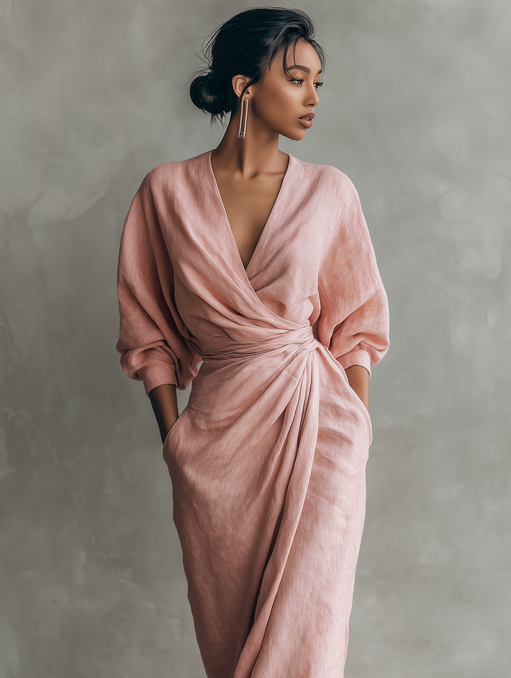 Maria Linen Maxi Dress