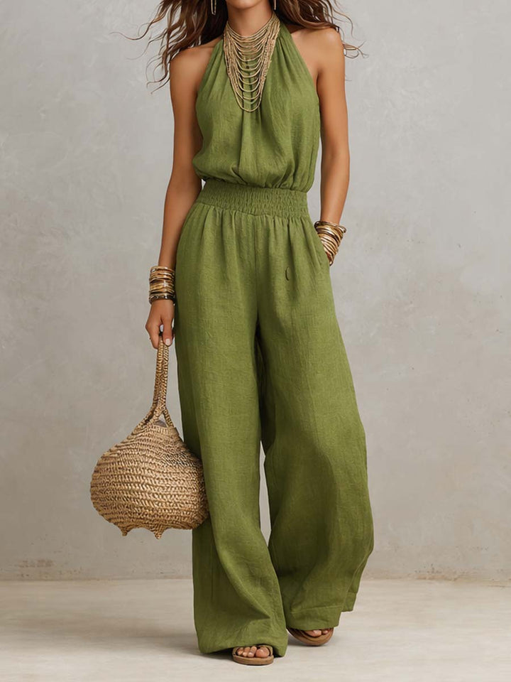 Valeria Elegant Linen Jumpsuit