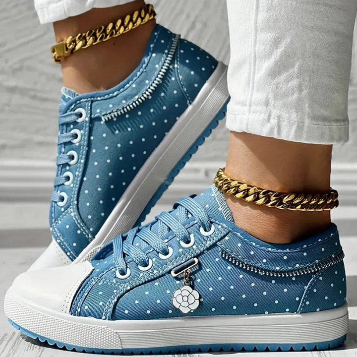 Margaret Elegant Floral Sneakers