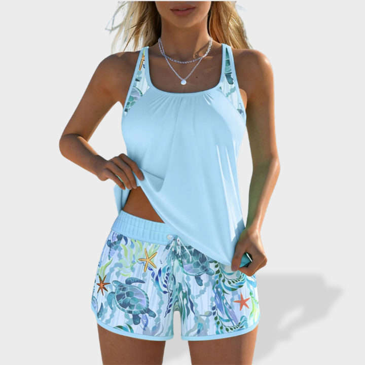 Penelope Elegant Tankini Set with Tummy Coverage