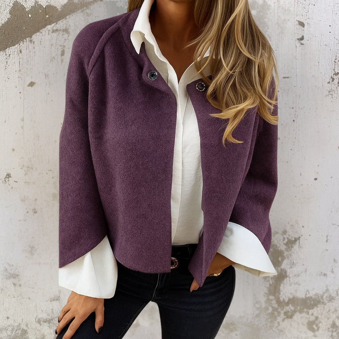 Estelle | Cropped Wool-Blend Jacket
