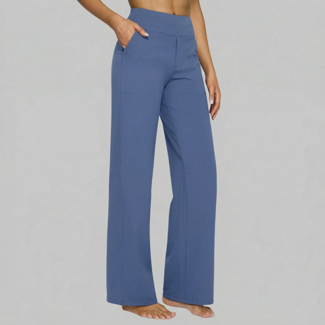 Klara Stretch Pants - Blue Grey