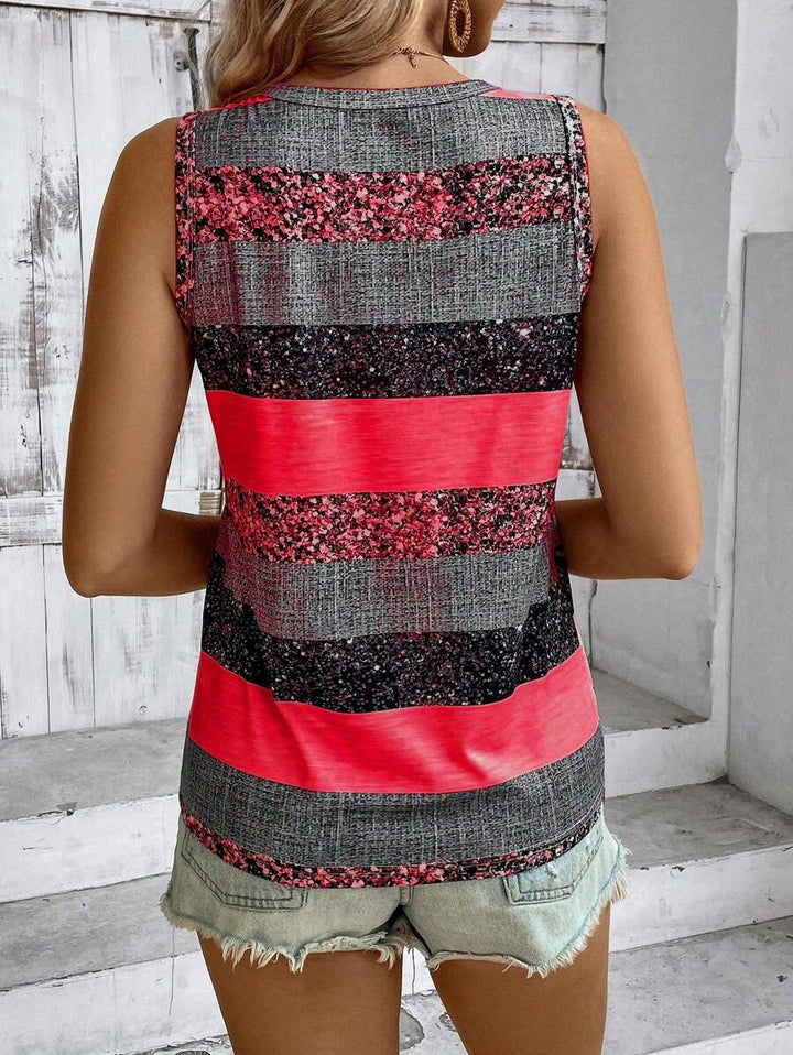 The Emery Sleeveless Print Top