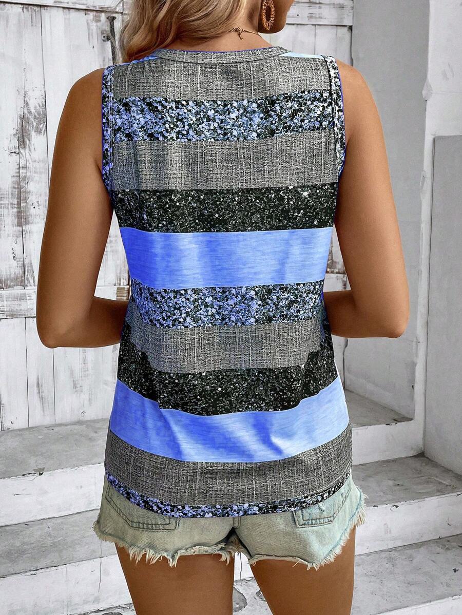The Emery Sleeveless Print Top