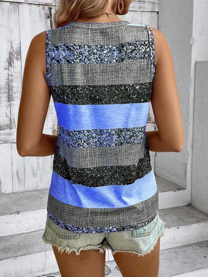 The Emery Sleeveless Print Top