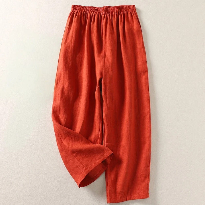 Faye – Cotton Linen Wide-Leg Pants