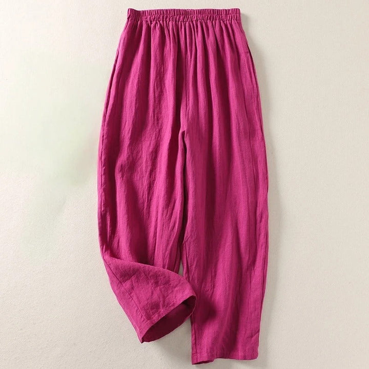Faye – Cotton Linen Wide-Leg Pants