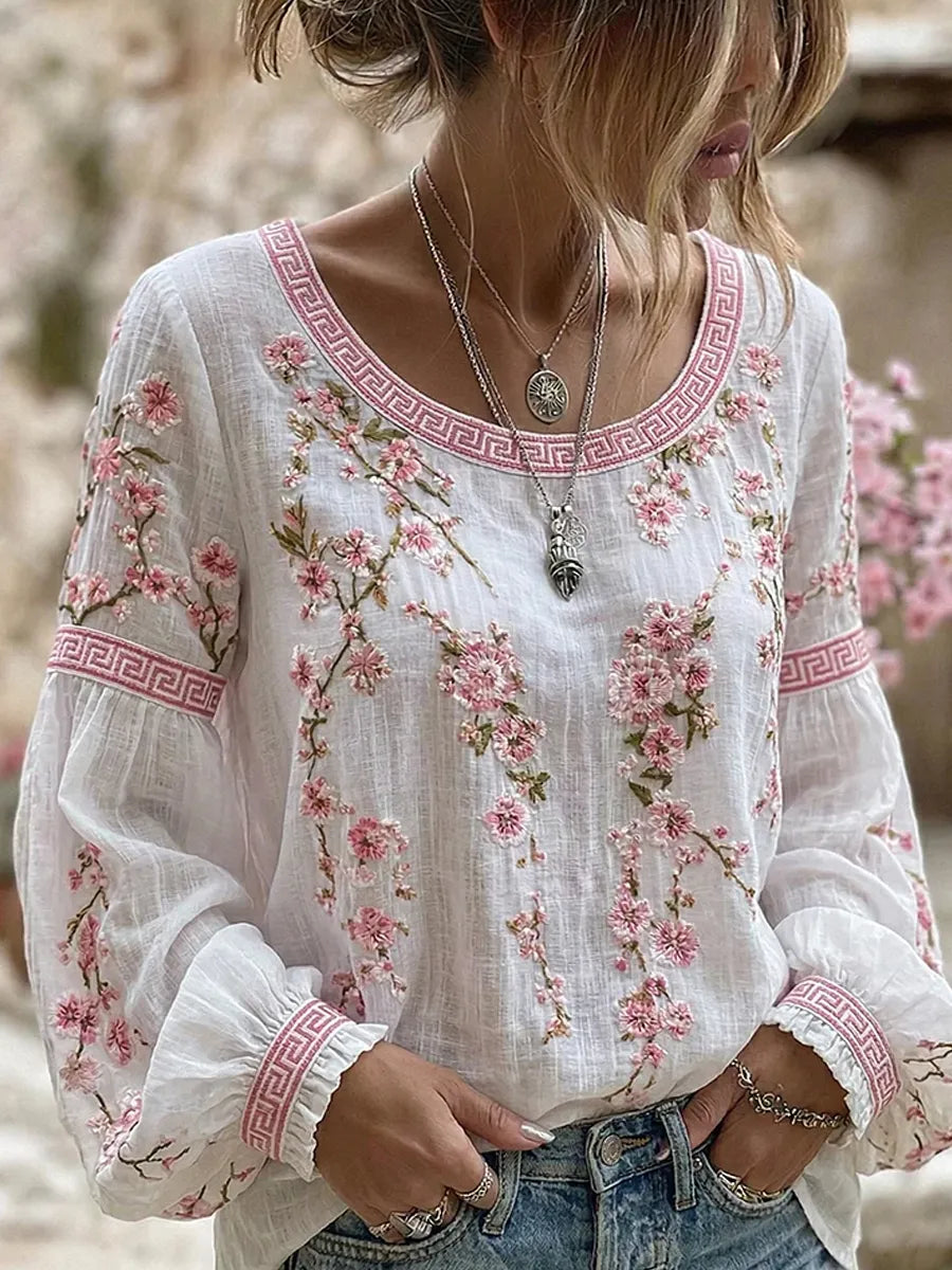 Mary Floral Blouse