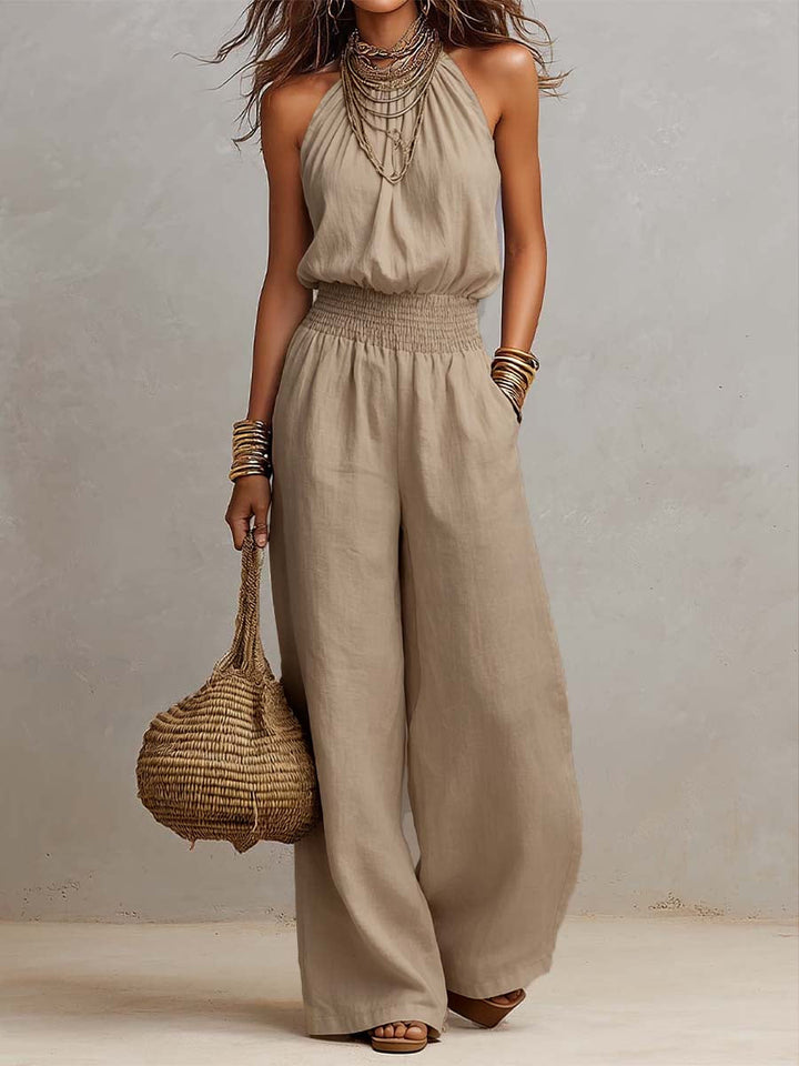 Valeria Elegant Linen Jumpsuit