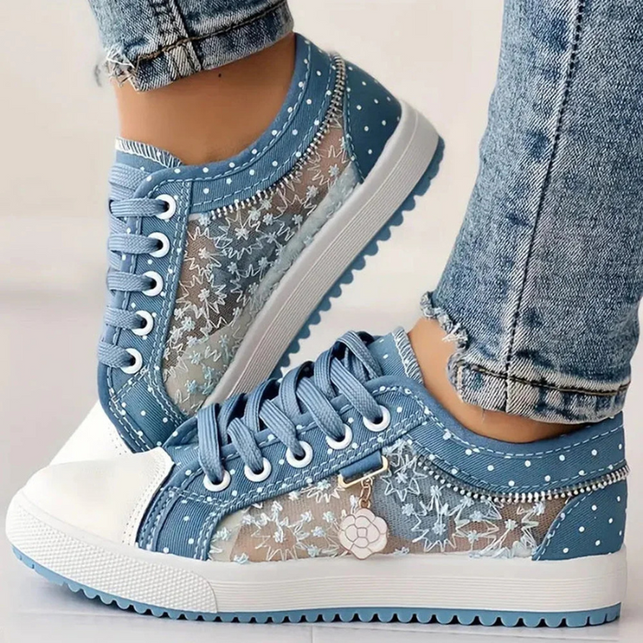 Margaret Elegant Floral Sneakers