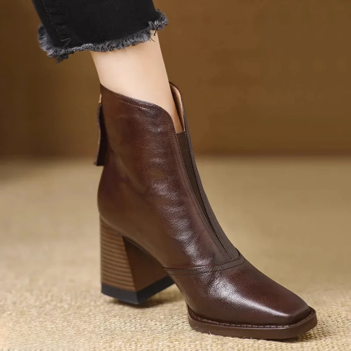 Mellena Elegant Side-Zip Ankle Boots