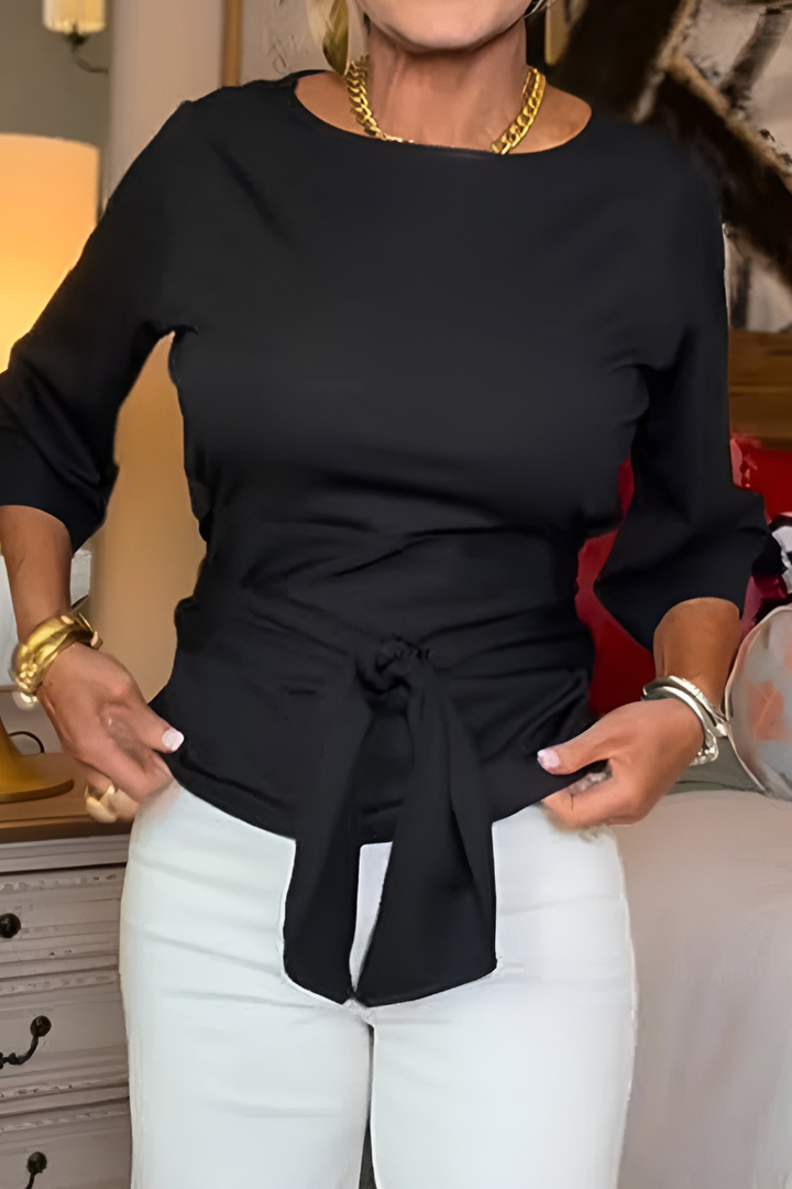 Talia Tie Waist Flattering Top