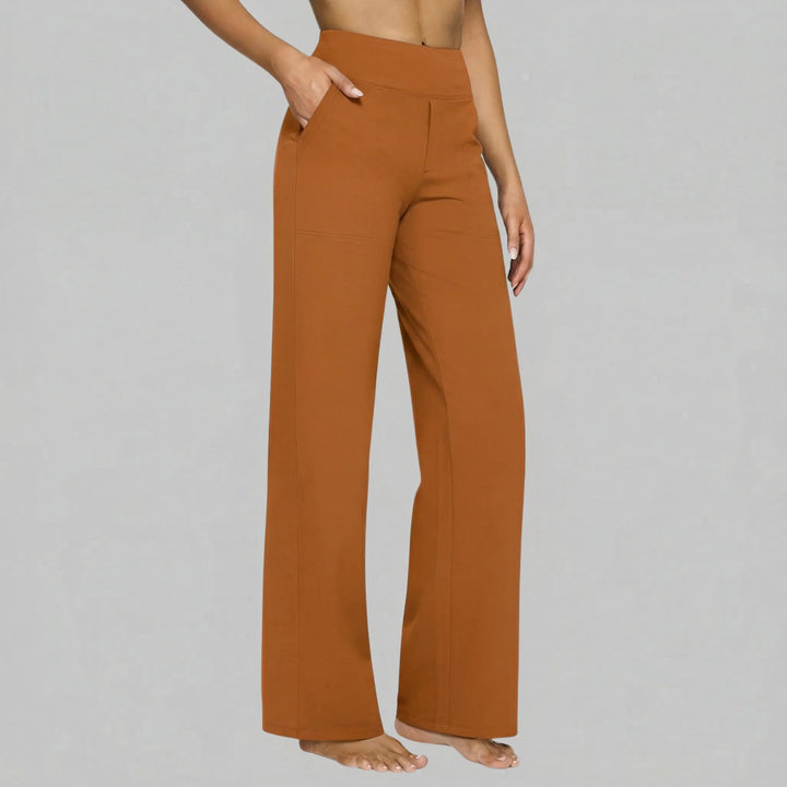 Klara Stretch Pants - Cognac