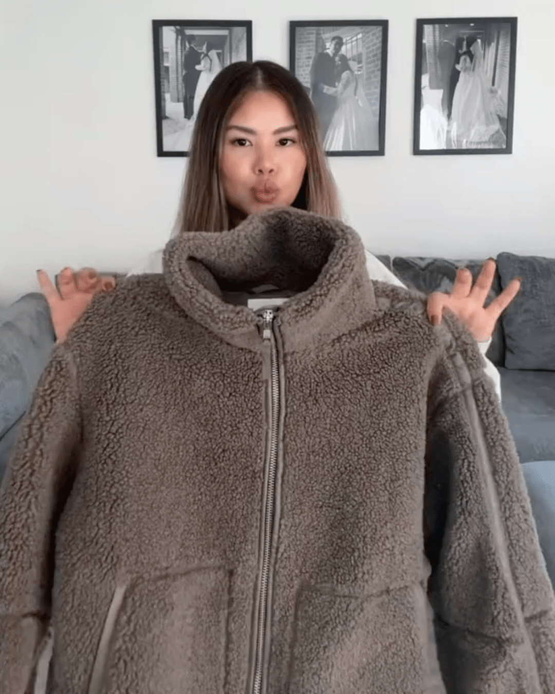 Elsie | Teddy Fleece Zip Jacket