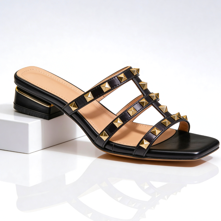 Odette Studded Sandal - Black