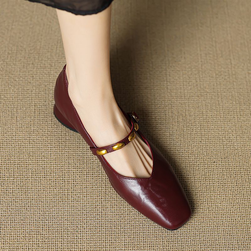 Zyra Leather Flats