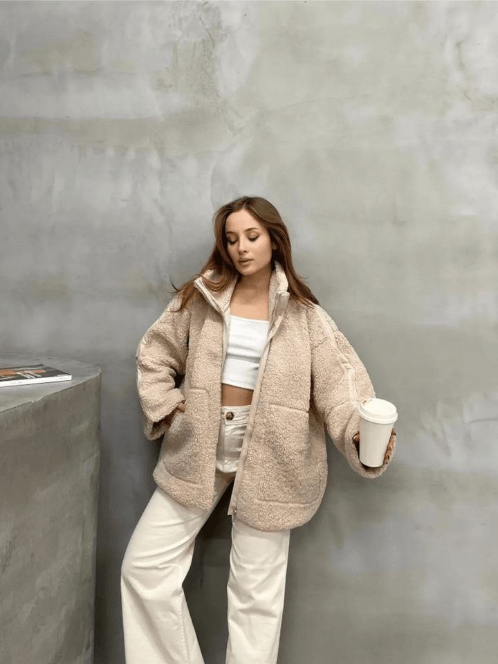 Elsie | Teddy Fleece Zip Jacket