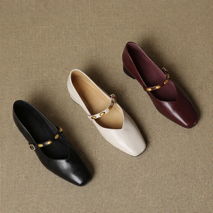 Zyra Leather Flats