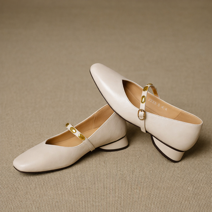Zyra Leather Flats