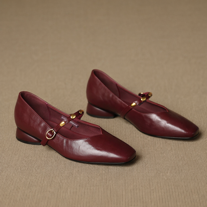 Zyra Leather Flats