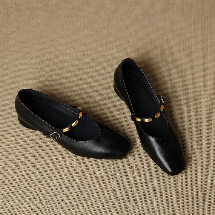 Zyra Leather Flats
