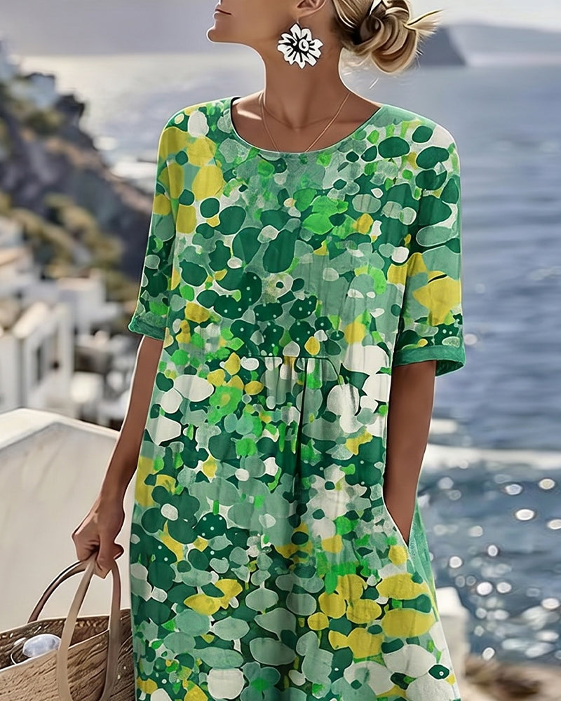 Elene Lightweight Floral Midi Dress