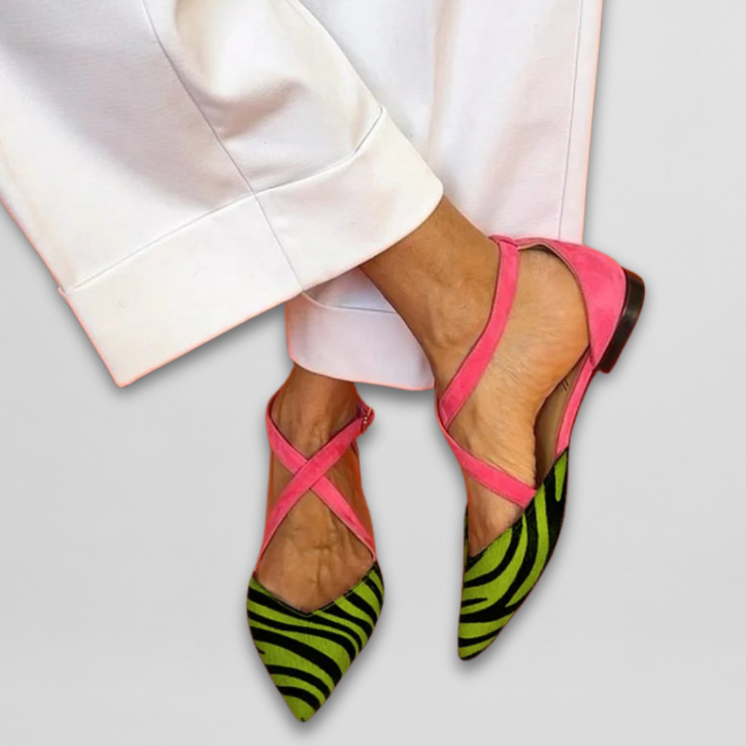 Cleo Ballet Flats with Straps