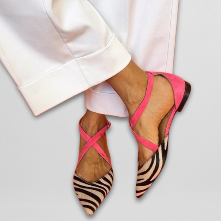Cleo Ballet Flats with Straps