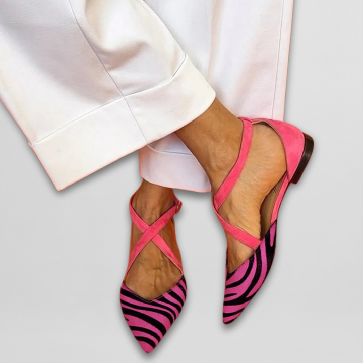 Cleo Ballet Flats with Straps