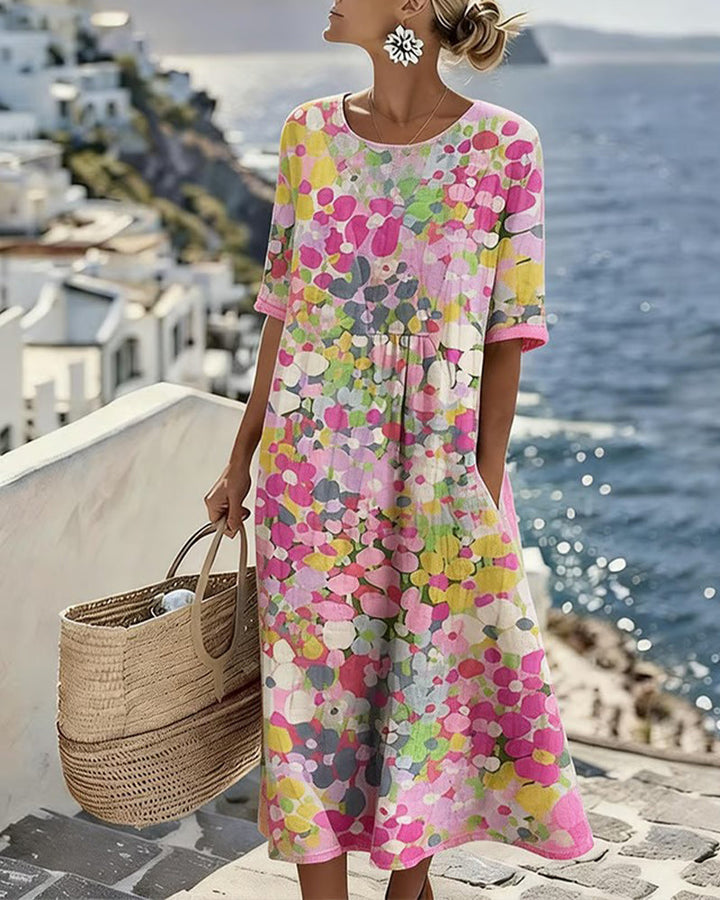 Elene Lightweight Floral Midi Dress