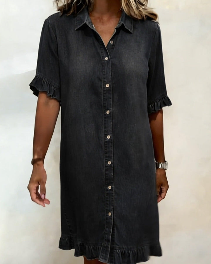 Solene Denim Shirt Dress