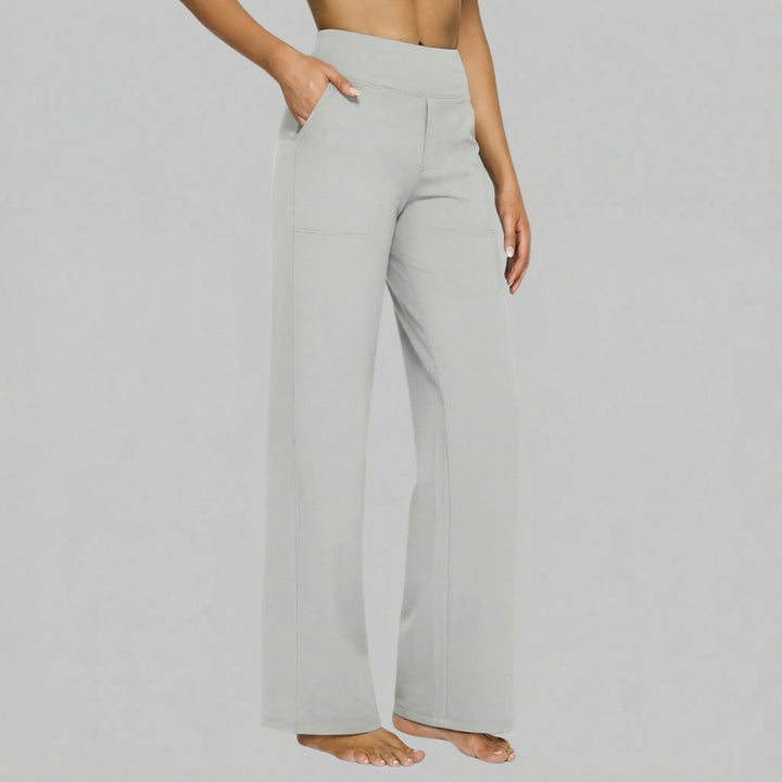 Klara Stretch Pants - Light Grey