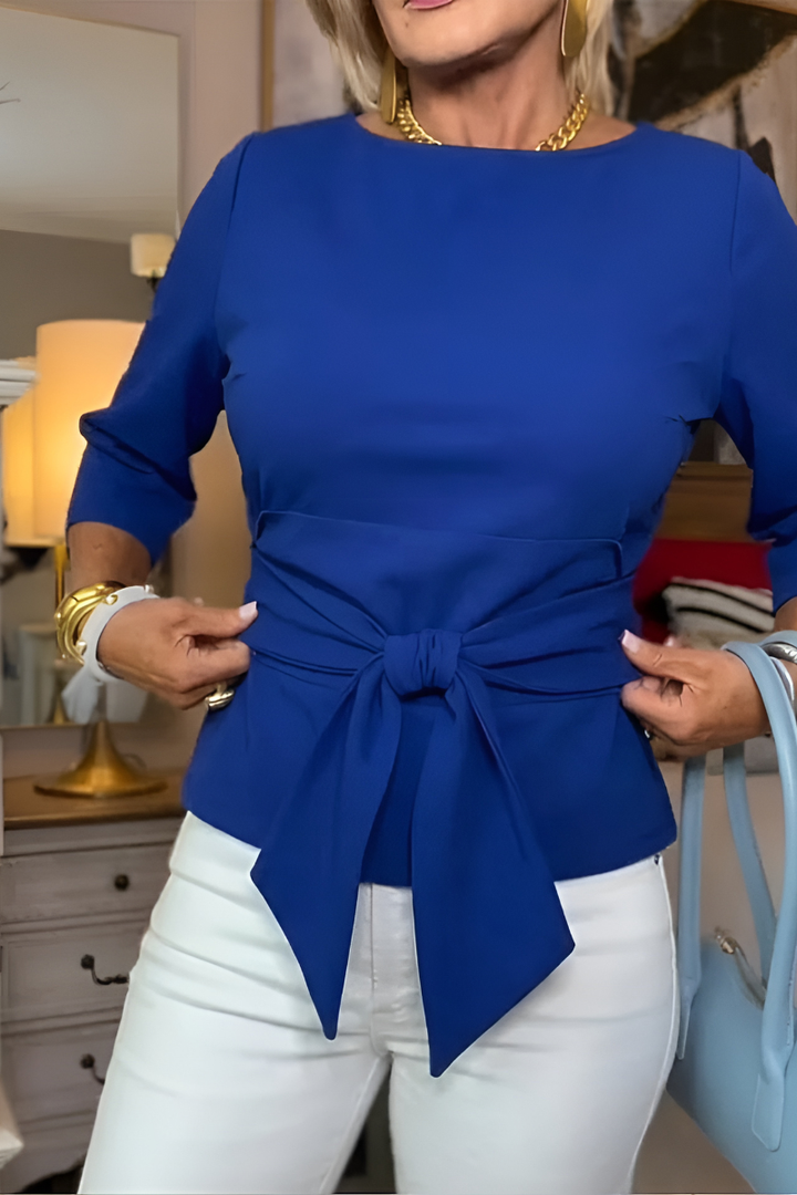 Talia Tie Waist Flattering Top