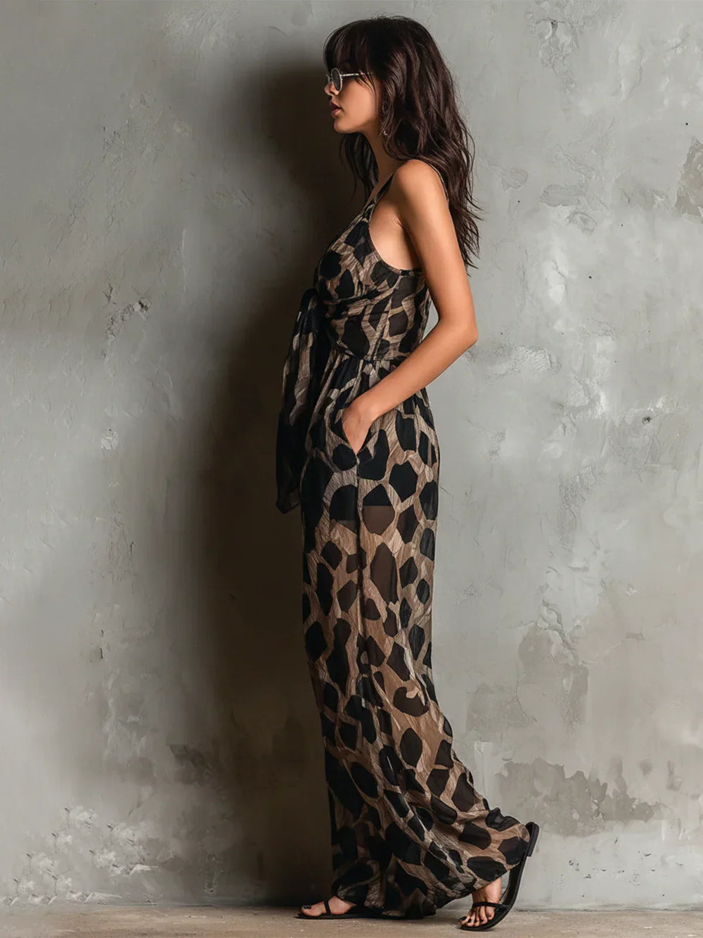 Constance Leopard Print Jumpsuit