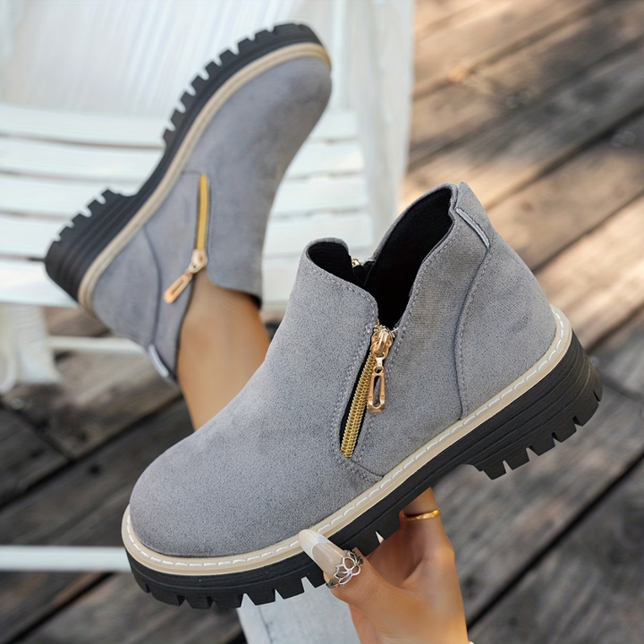 Mila Stijlvolle Ankle Boots - Grijs