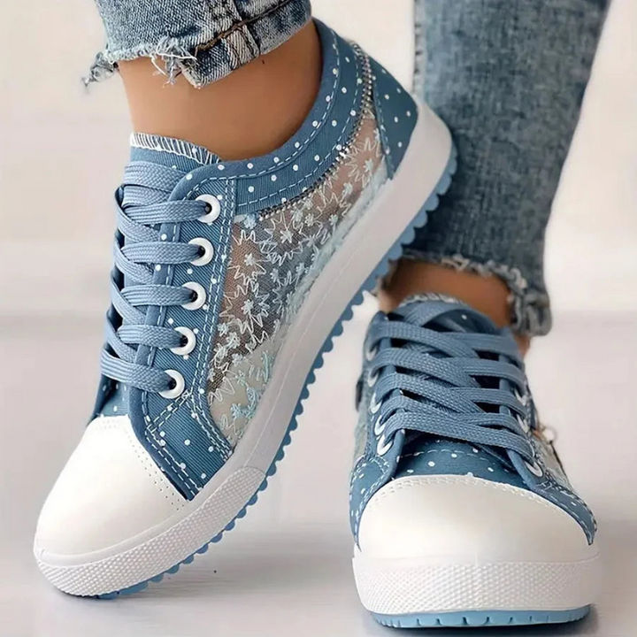 Margaret Elegant Floral Sneakers