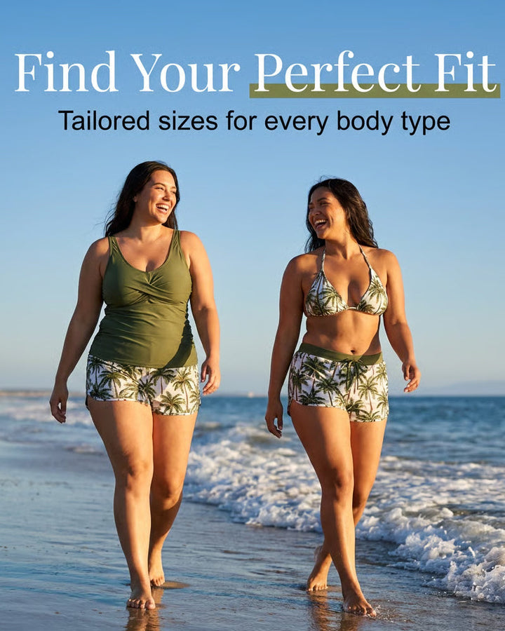 Solene – Three-Piece Tankini Bikini & Cover-Up Set