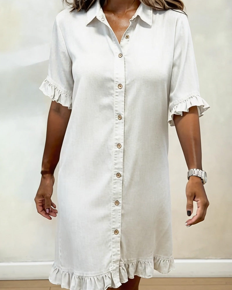 Solene Denim Shirt Dress