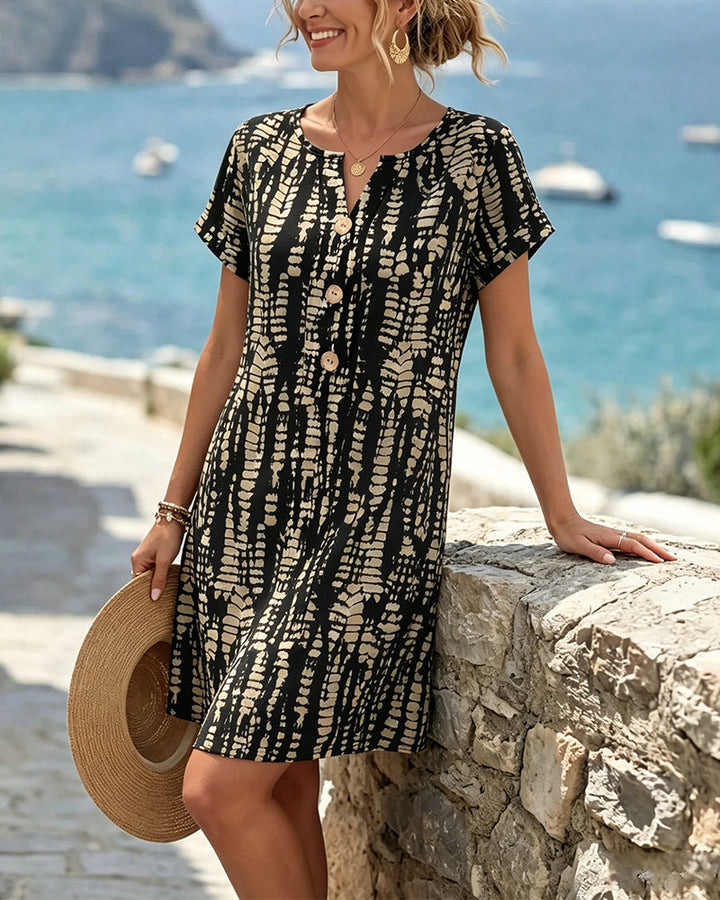 Halle – Color Block A-Line Dress