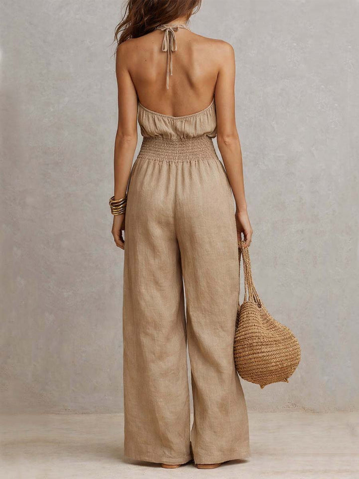 Valeria Elegant Linen Jumpsuit